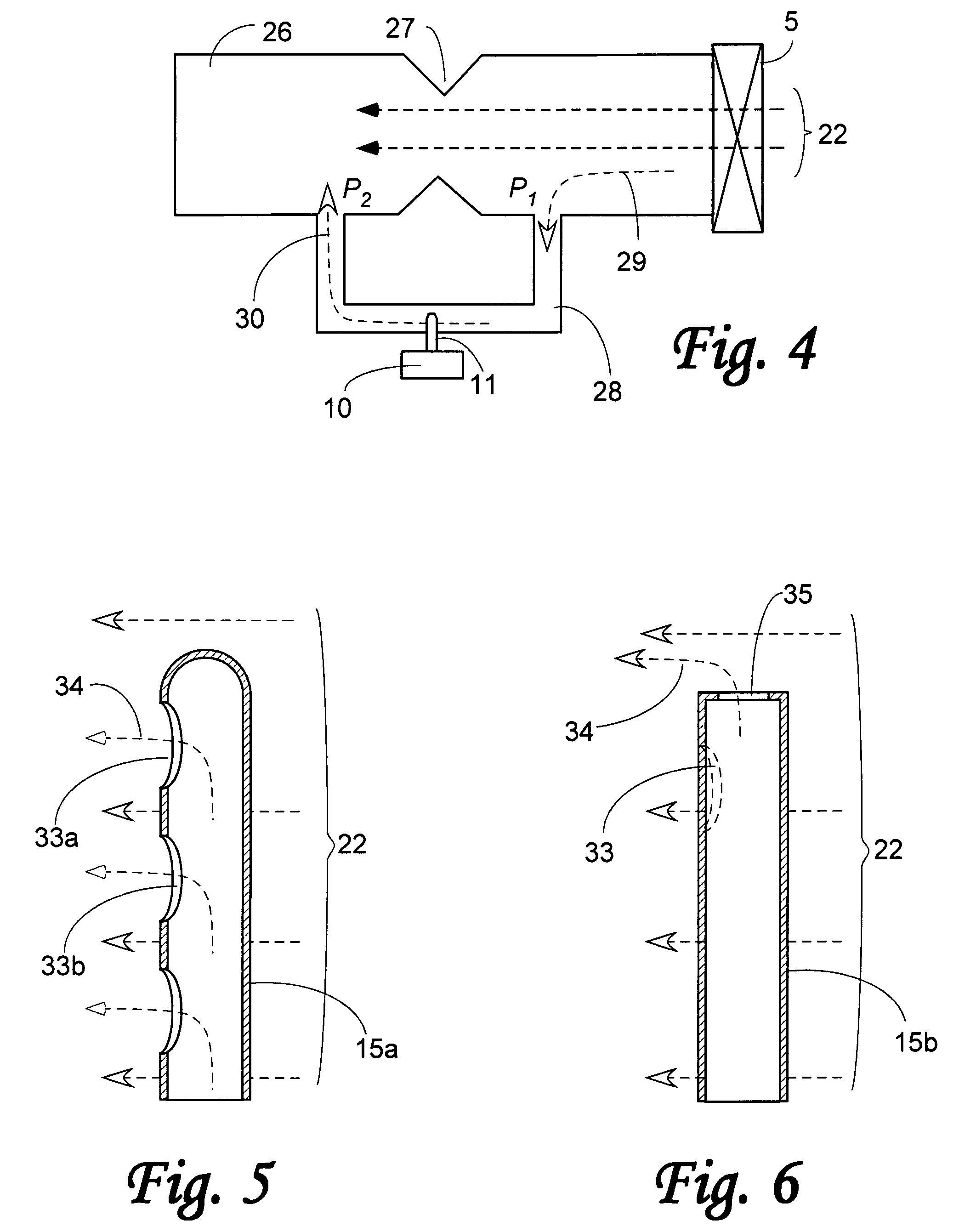 Detector of low levels of gas pressure and flow