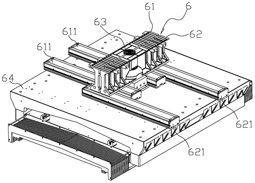 Glass bearing module with deviation rectifying function