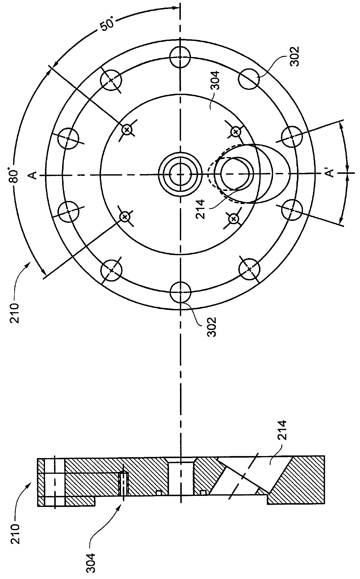 In-line cell for absorption spectroscopy