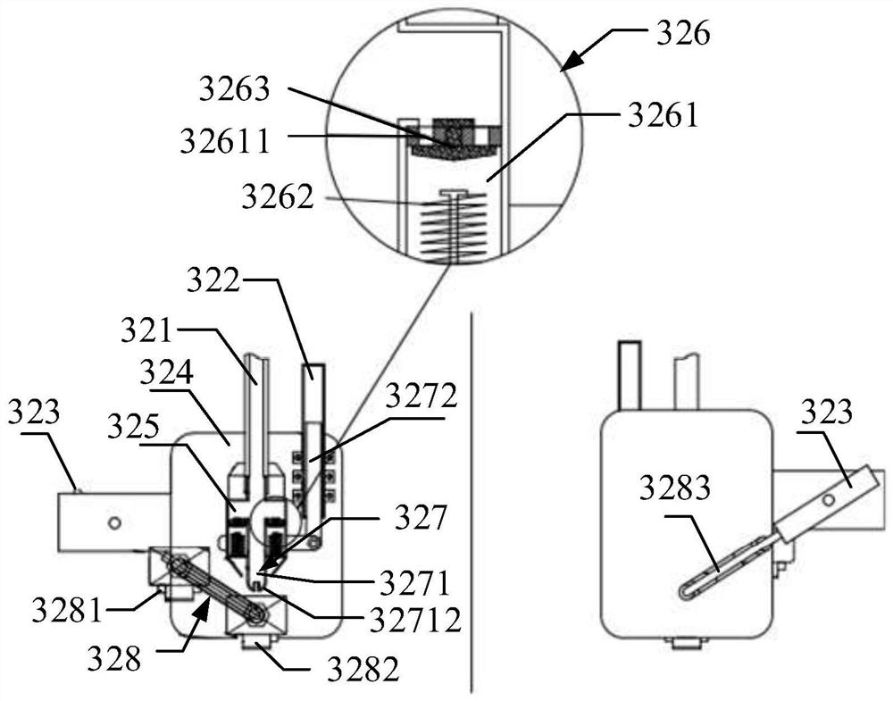 A material conveying device and an LED module maintenance system