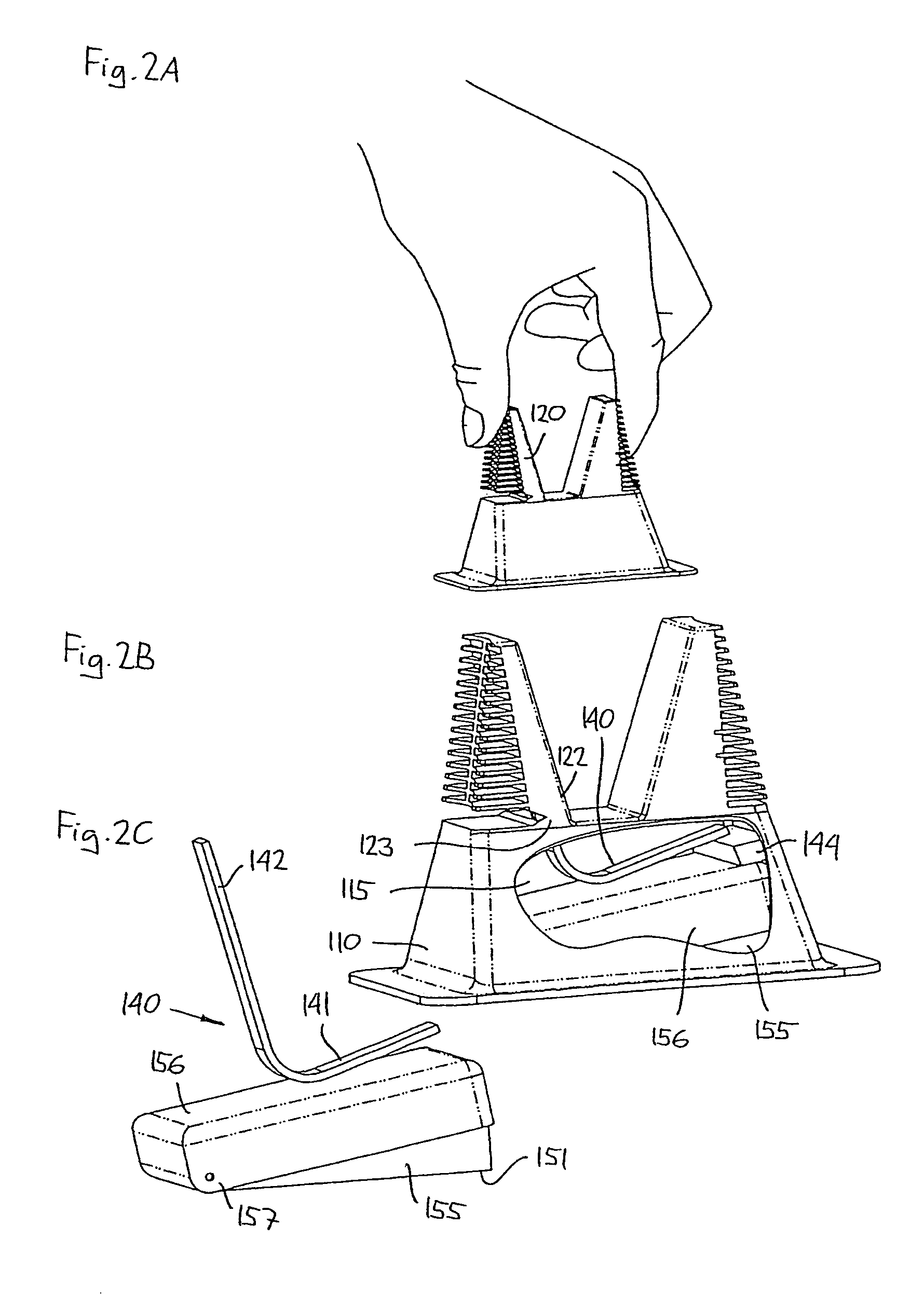 External inserter for transcutaneous device