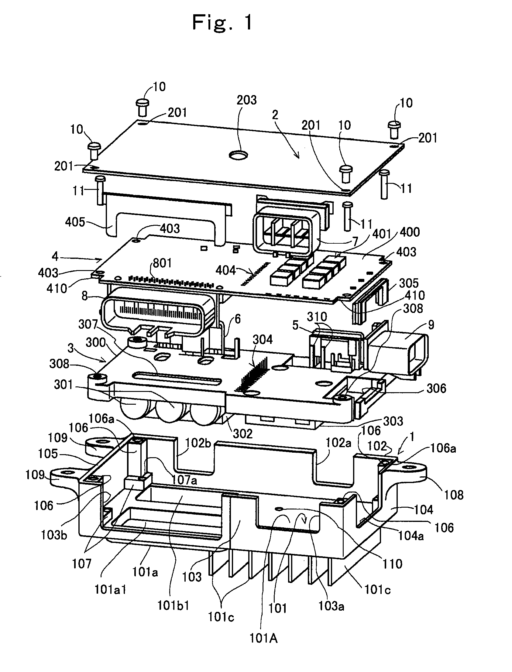 Electronic unit and production method of the same