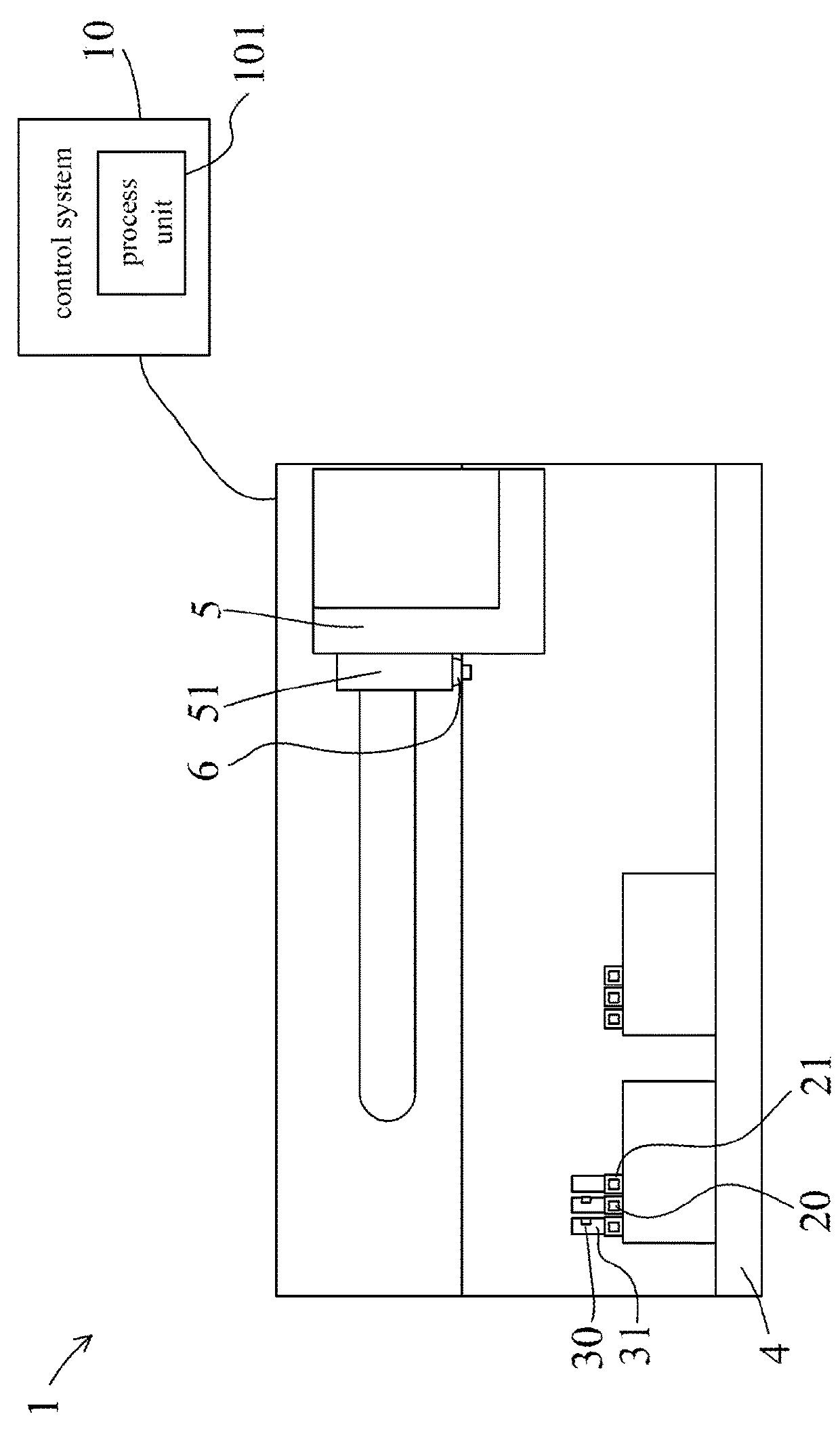 Automated inspection device for testing specimens and method of use thereof