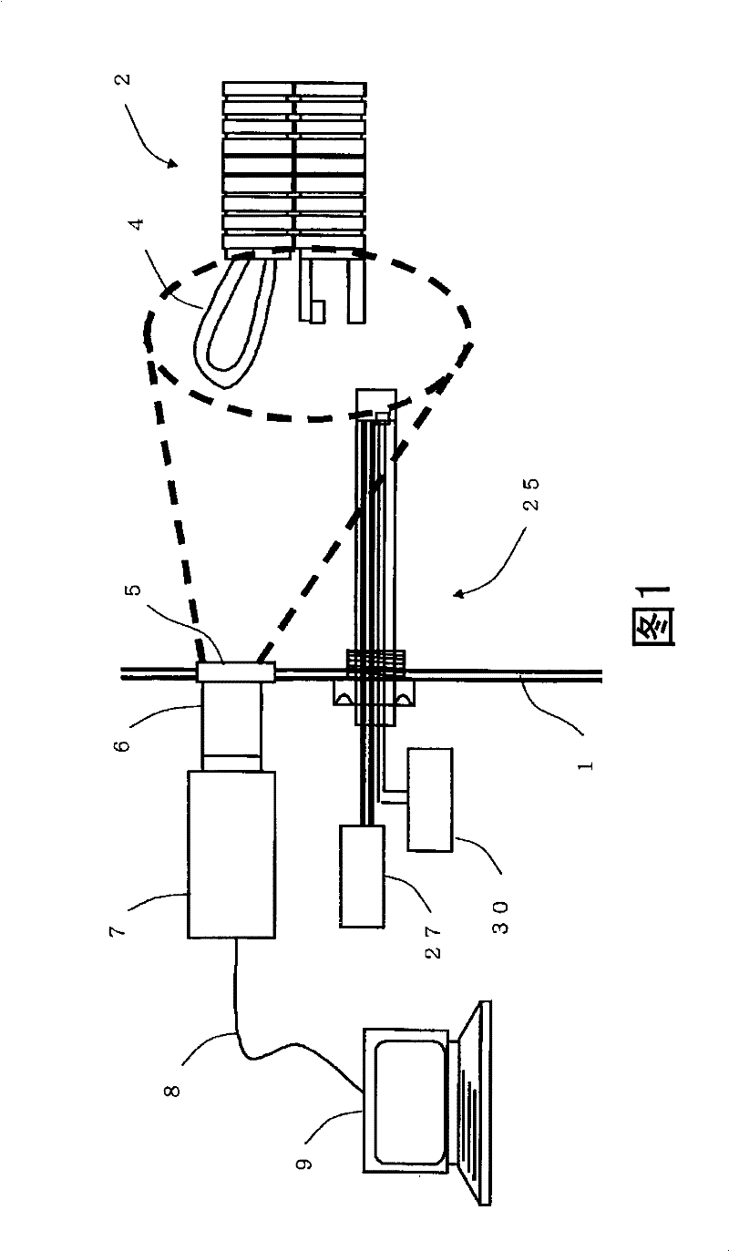 Device and method for monitoring rotating motor