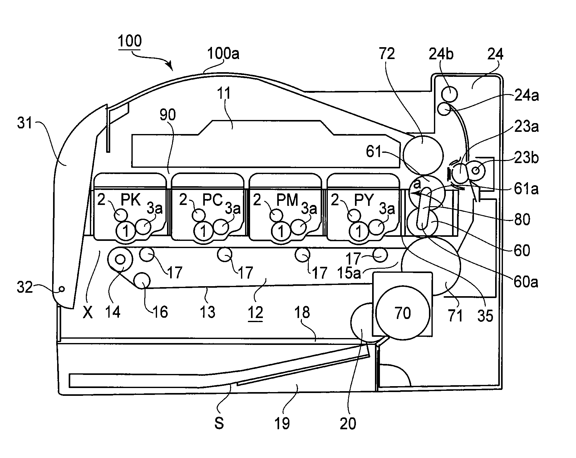 Color electrophotographic image forming apparatus