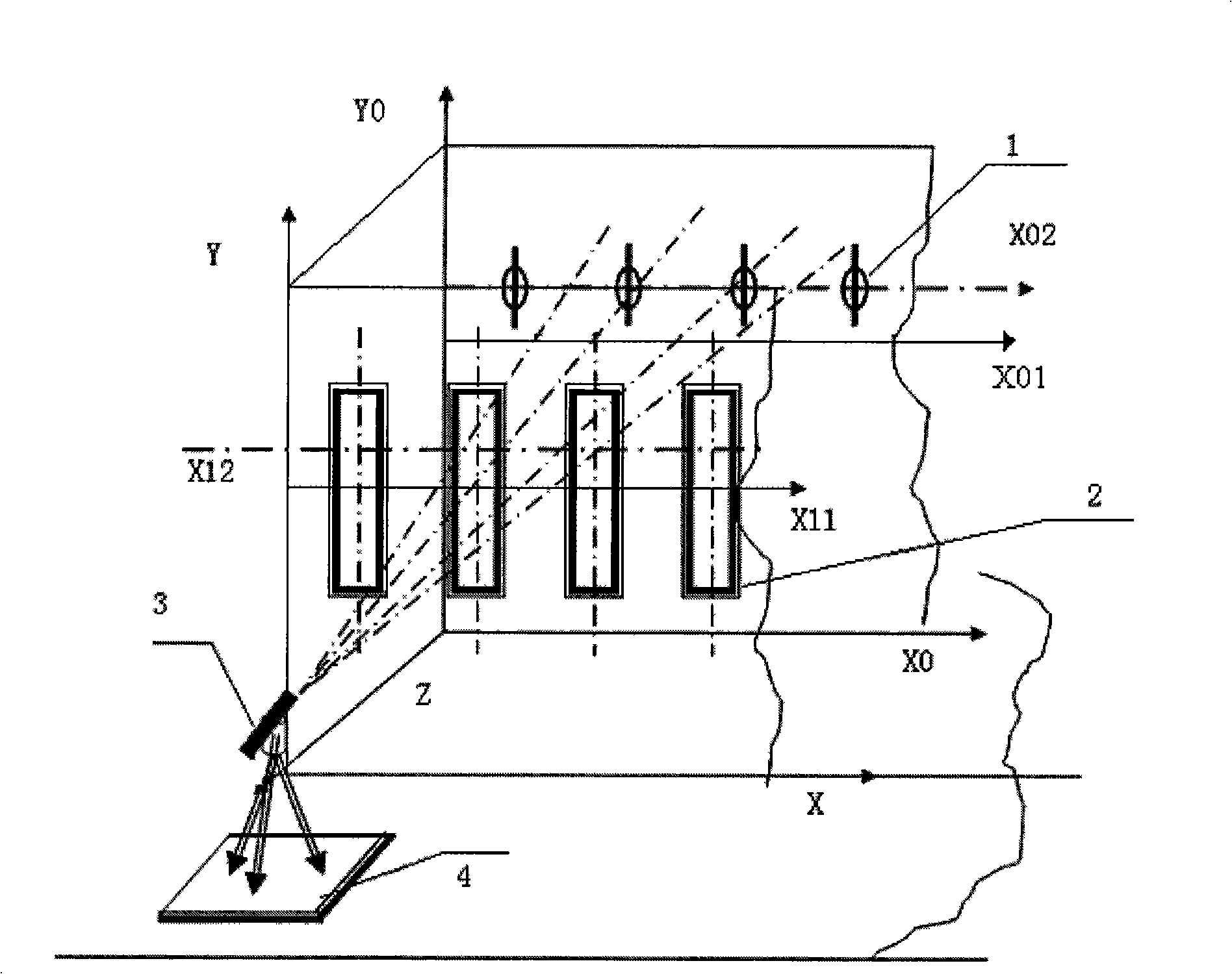 Thermal radiation pin support mounting method