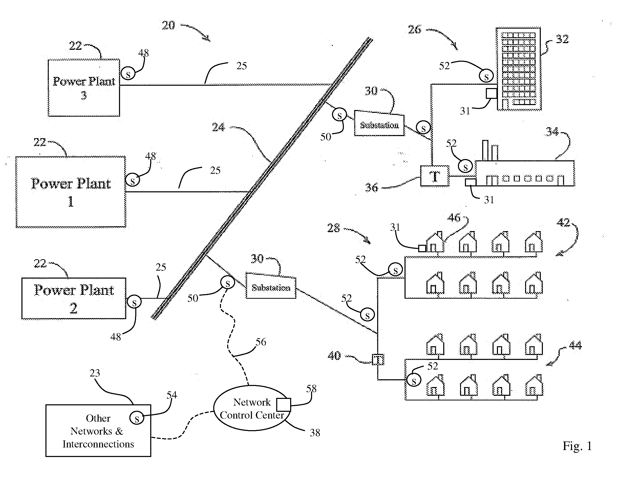 Interconnected electrical network and building management system and method of operation