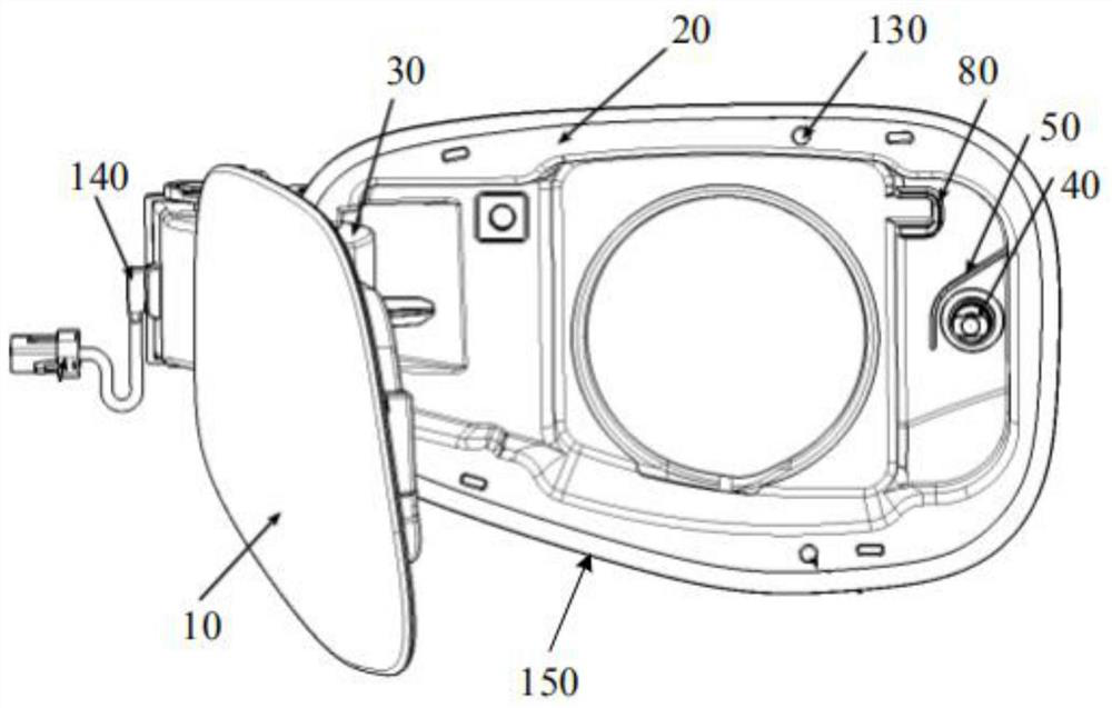 A charging port cover assembly