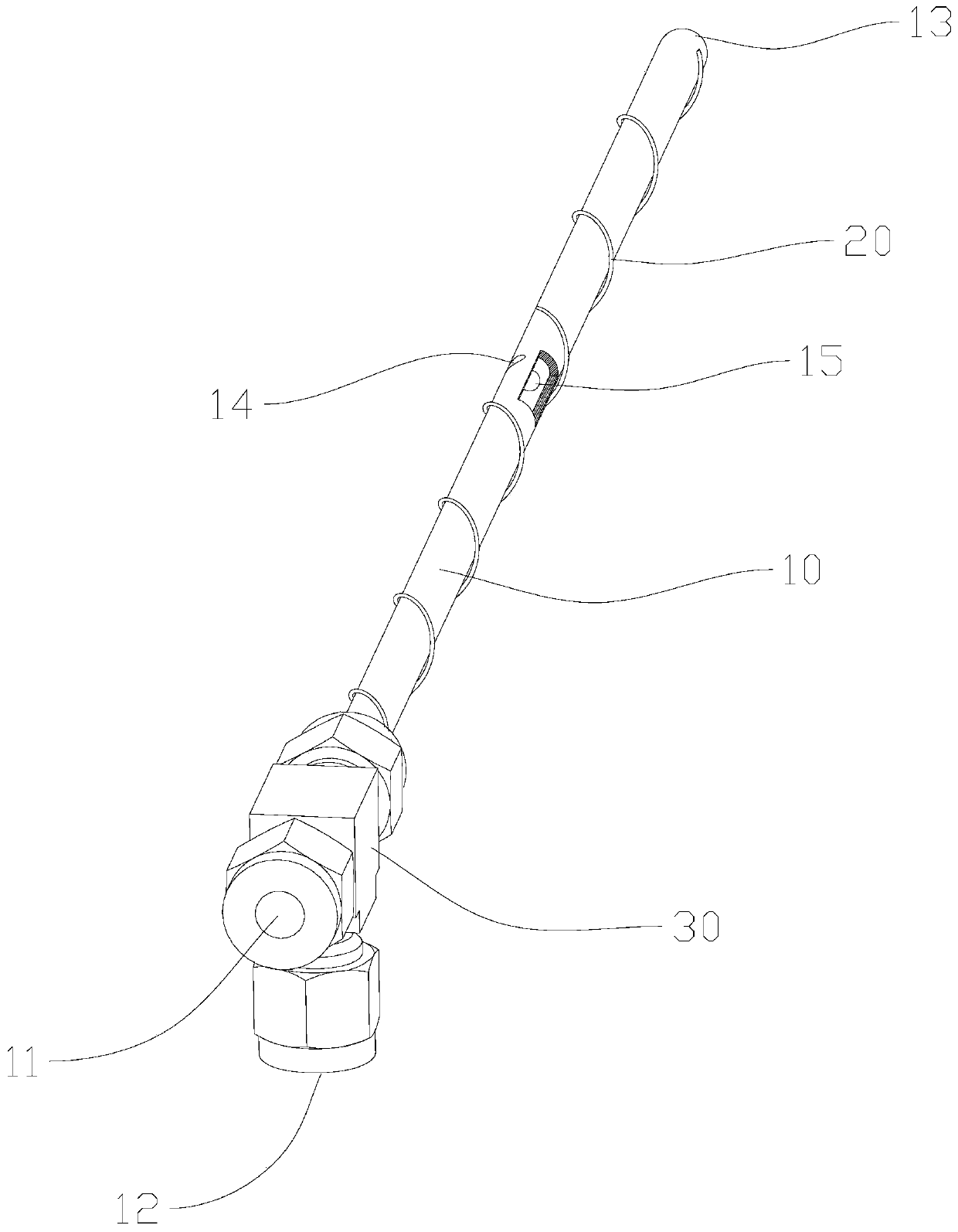 Pyrolysis device and primary pyrolysis product detection assembly and detection method