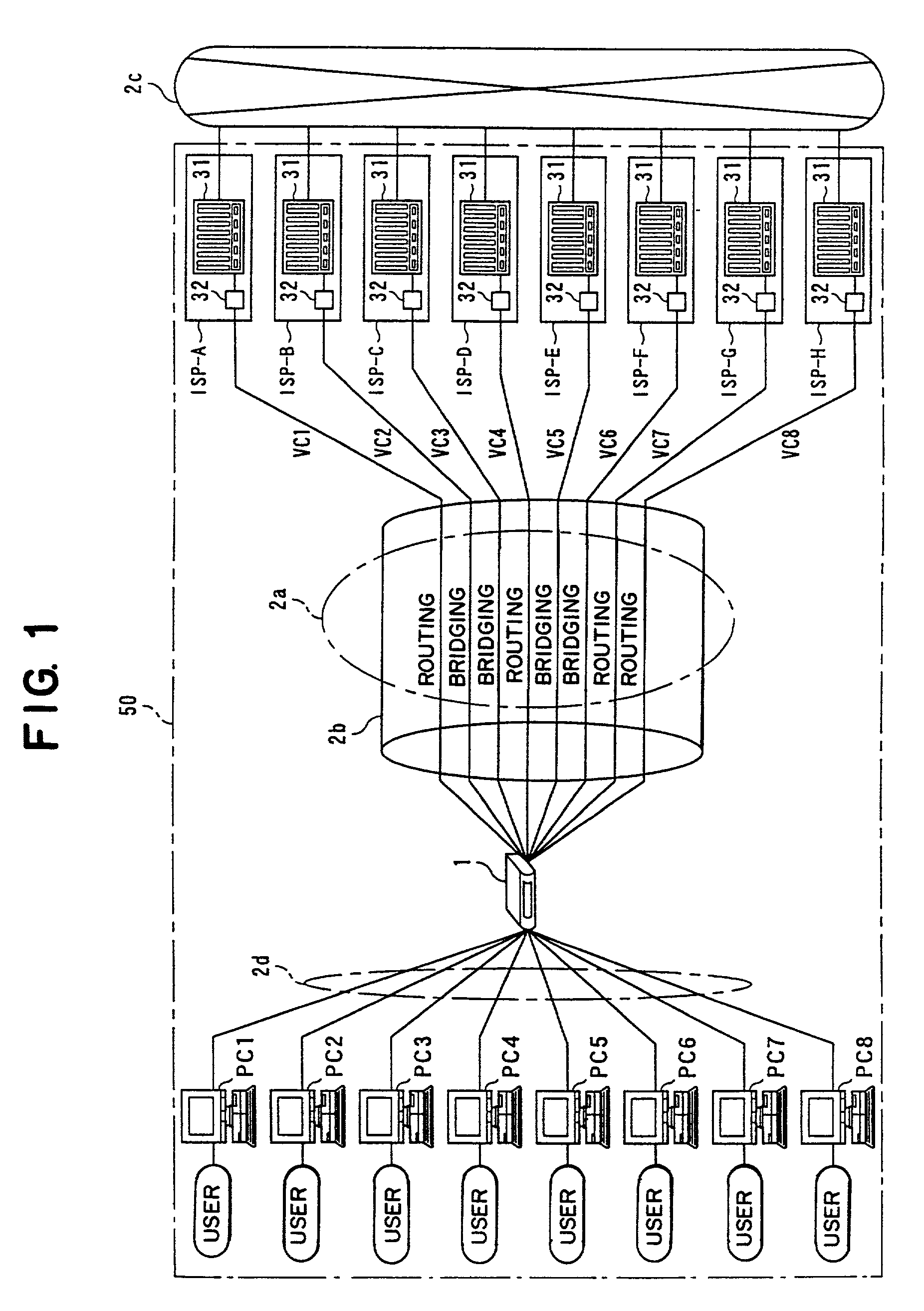 Subscriber terminating apparatus and packet processing method