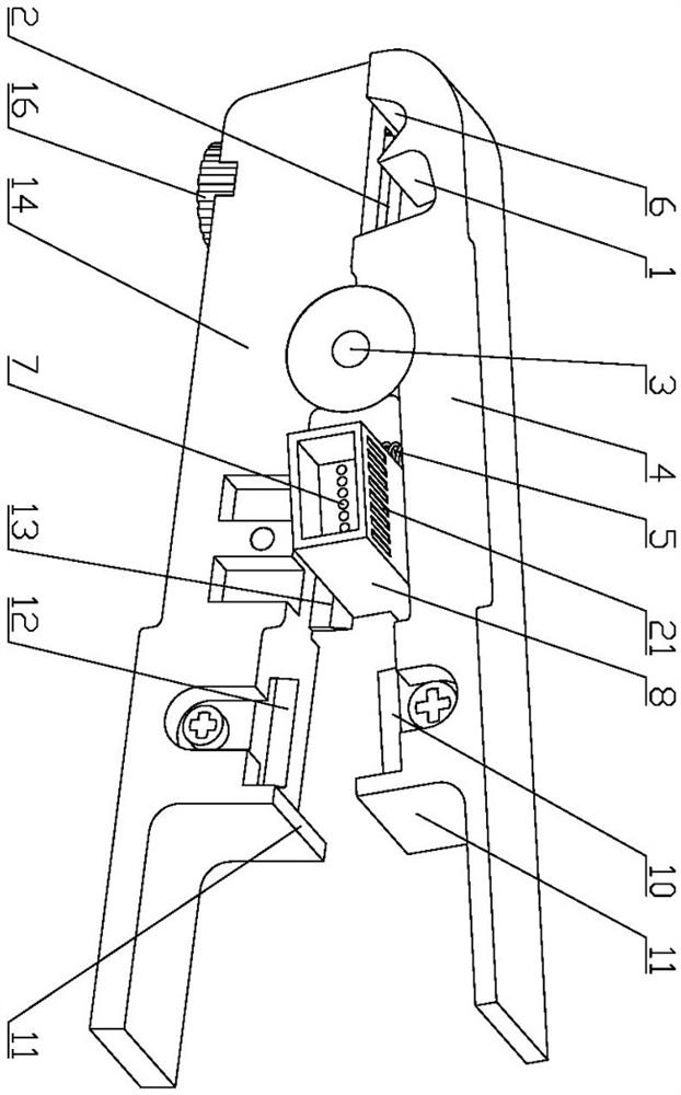 Multifunctional network cable stripping device