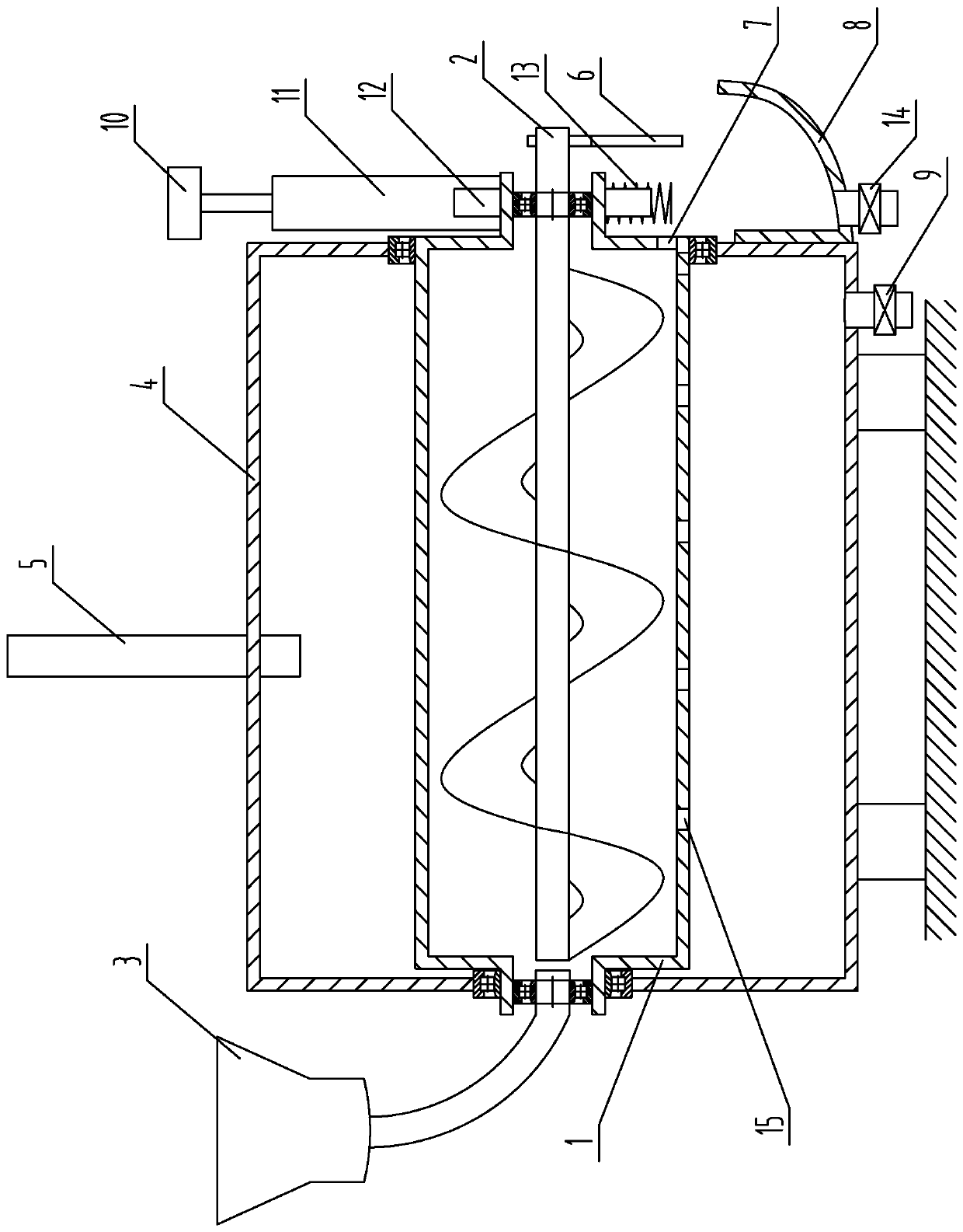 An environmentally friendly and convenient collection method and device for single-rotary farm toilets