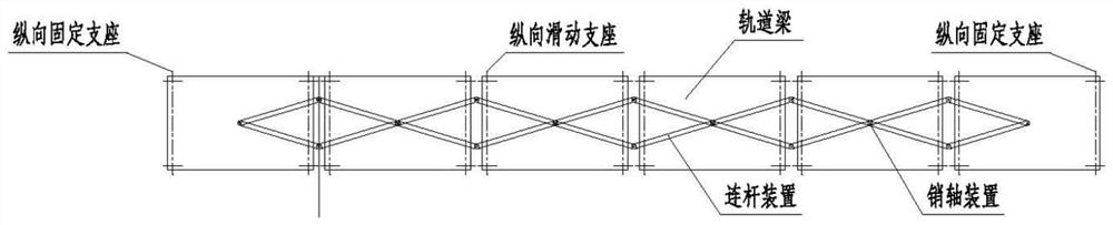 Large-span normal-conducting high-speed magnetic levitation bridge parting and rail surface smoothness improving structure