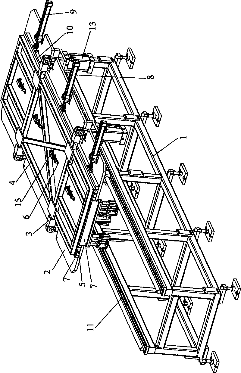 Continuous production method of foam filling panel