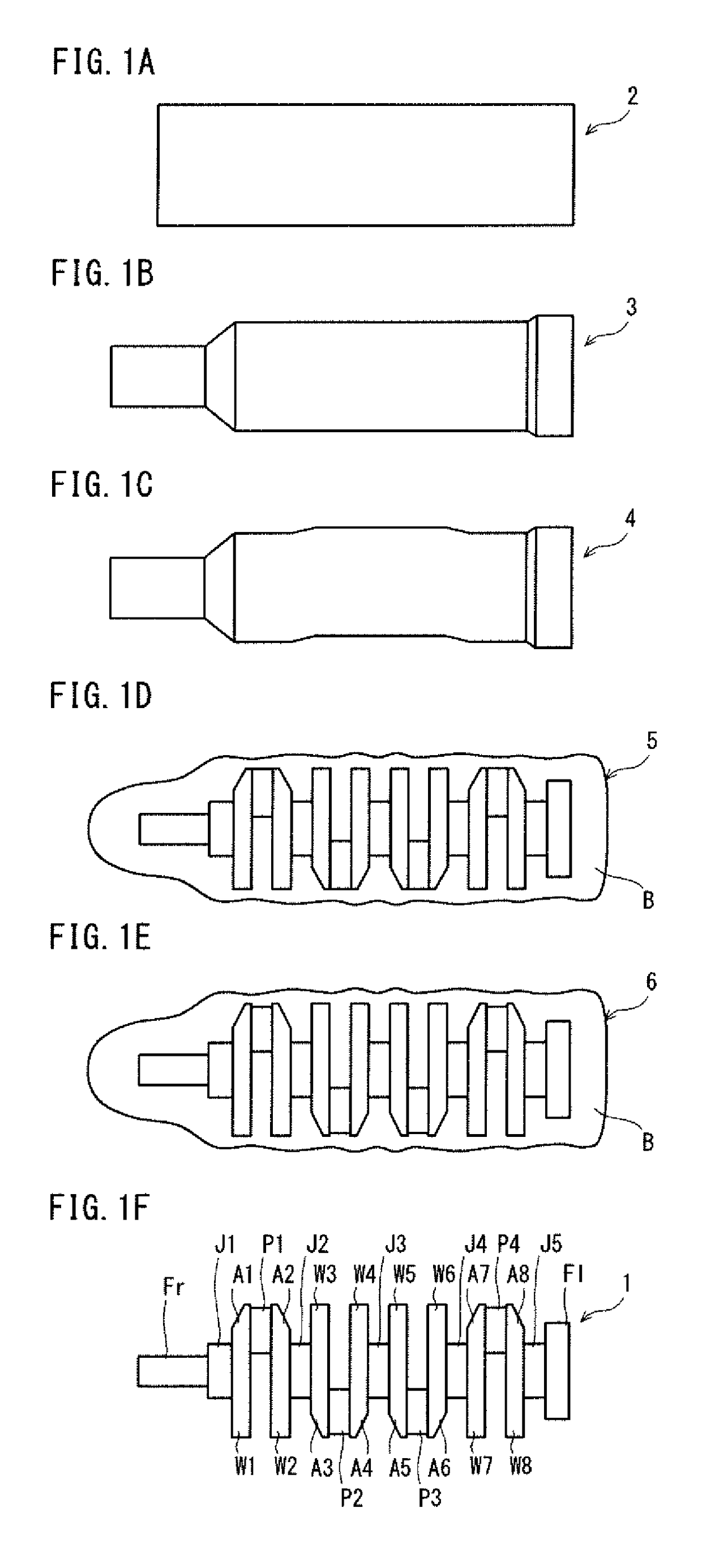 Method for producing forged crankshaft