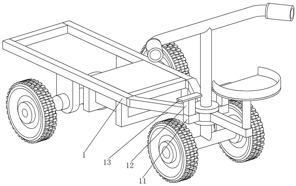 Garden maintenance transport cart