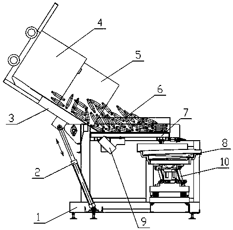 Vibrating flat plate bobbin yarn conveying device and bobbin yarn conveying method