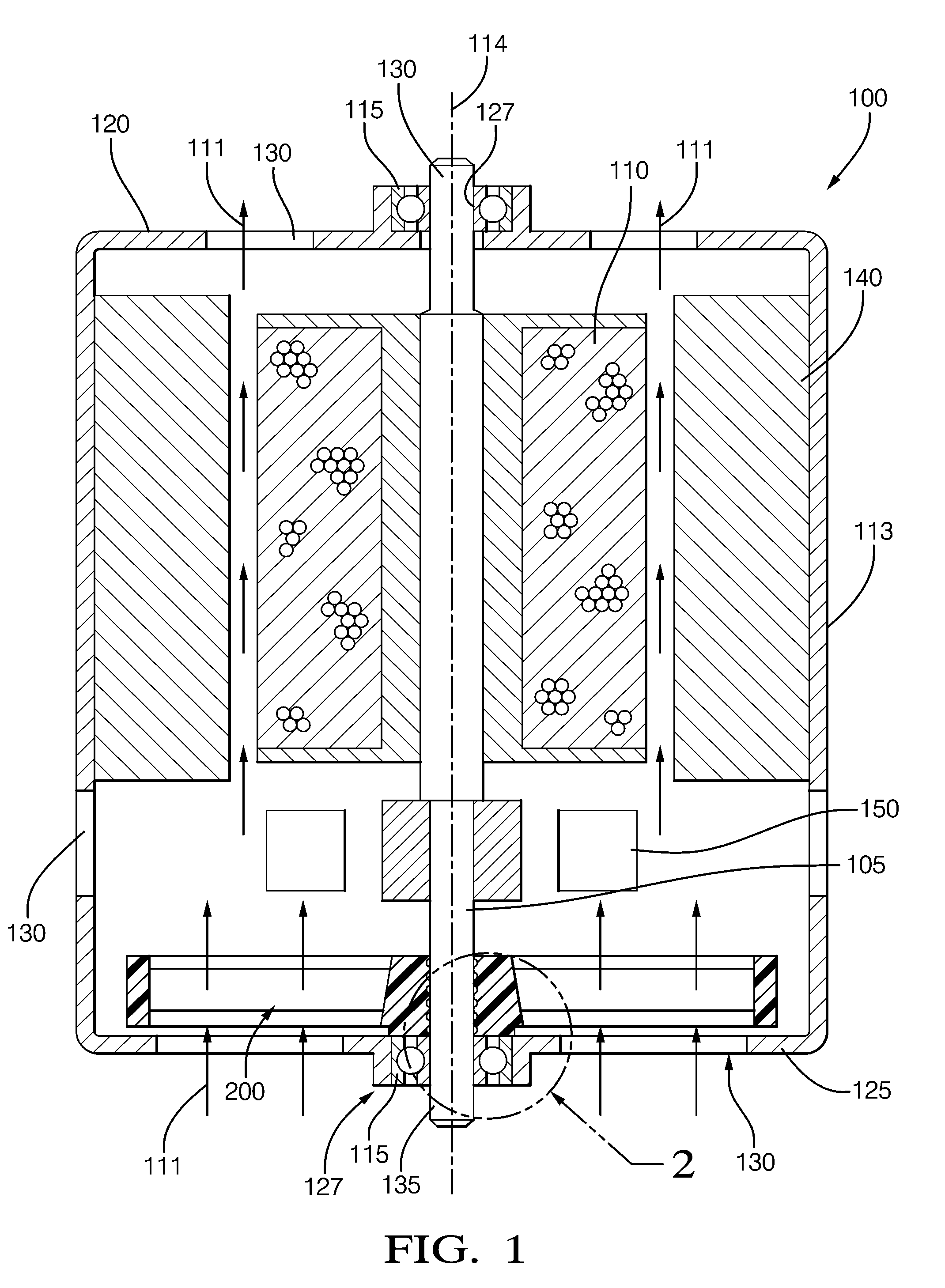 Oil retainer cooling assembly for an electric motor