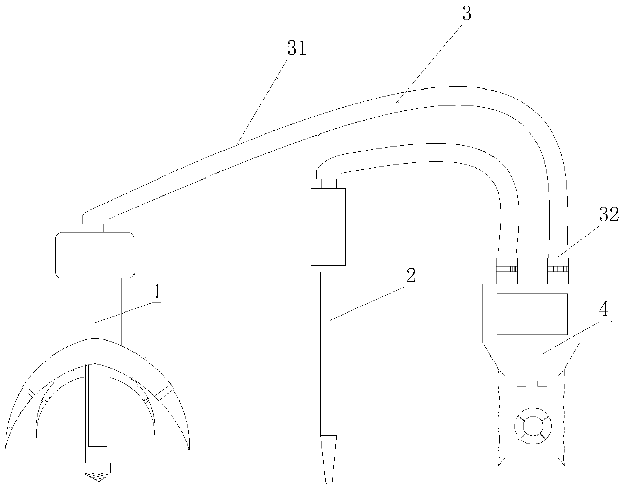 Soil detection device for soil heavy metal remediation