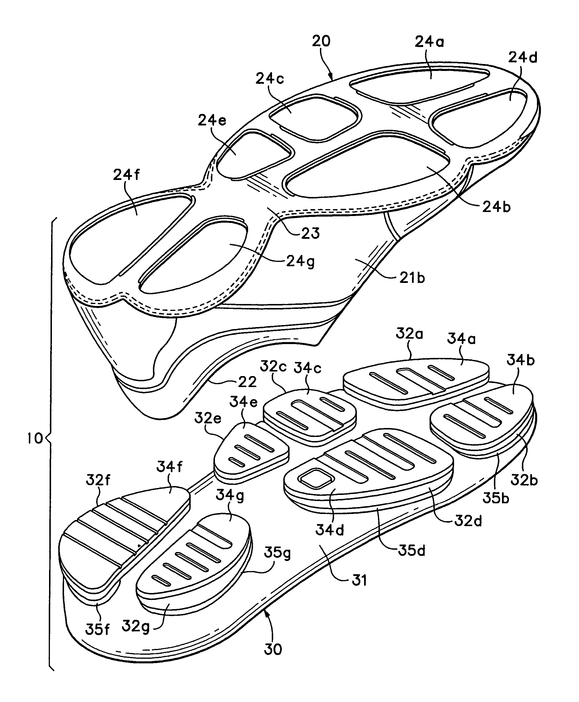 Footwear with separable upper and sole structure