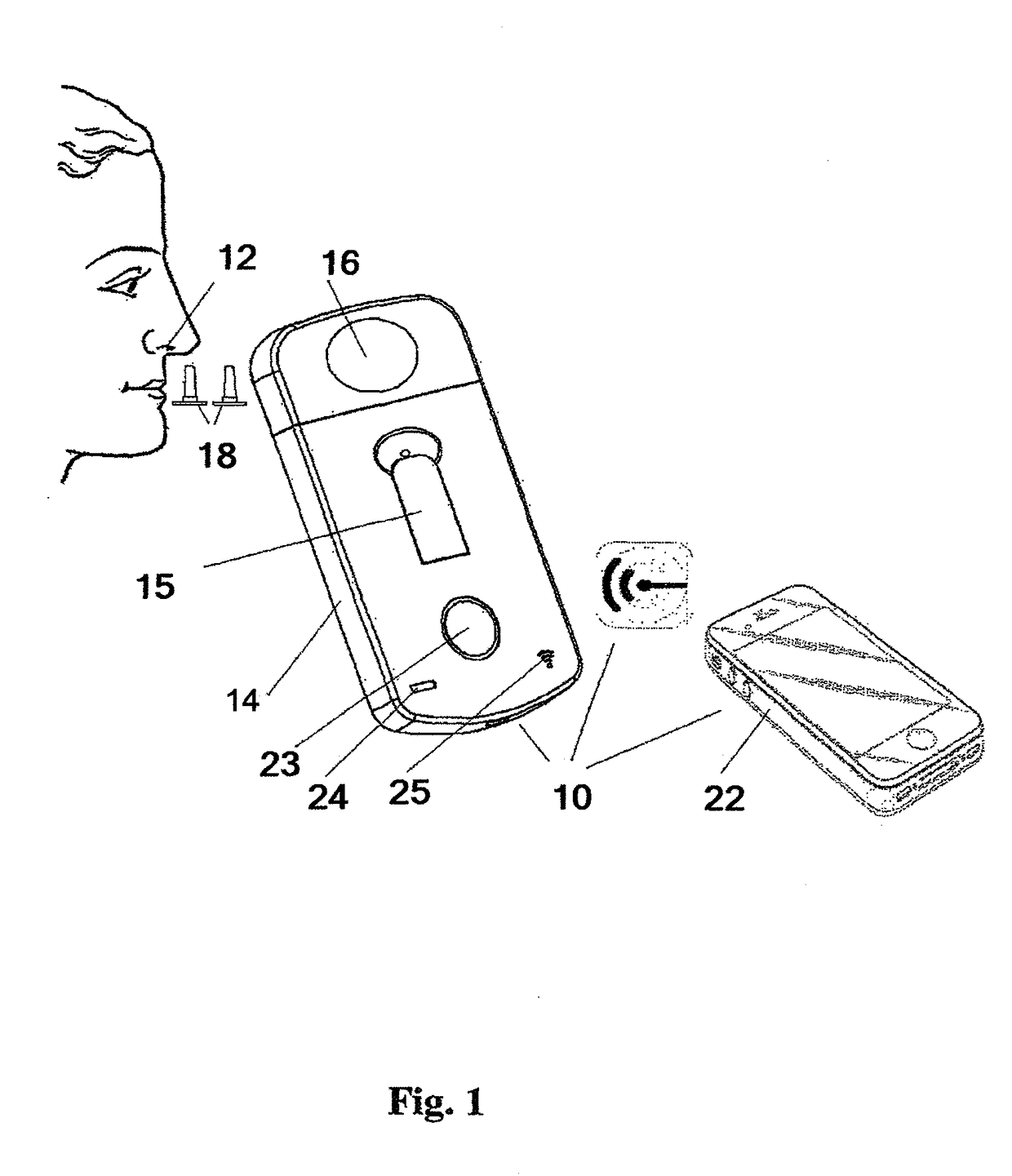 Device and method for administering medicaments to the brain