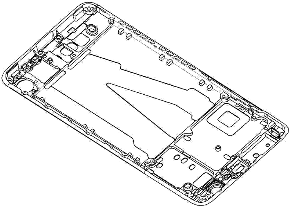 Stainless steel middle frame and aluminum alloy die-casting plate structure and preparation thereof