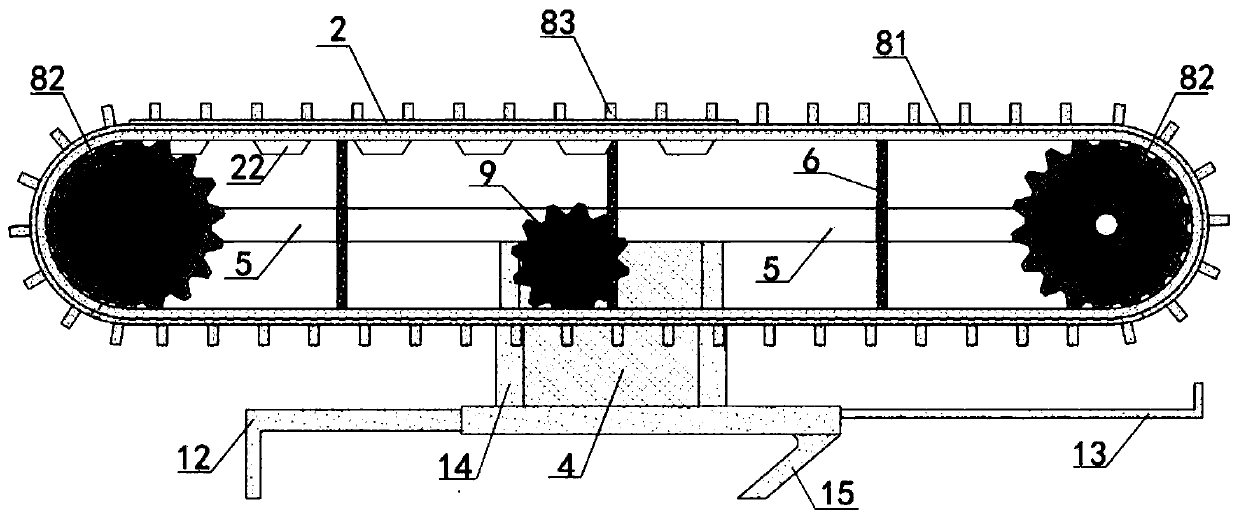 Semi-automatic shipborne throw-sowing device of submerged plants and throw-sowing workboat
