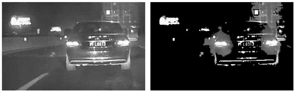 Night vehicle tail lamp extraction method based on descending luminance verification