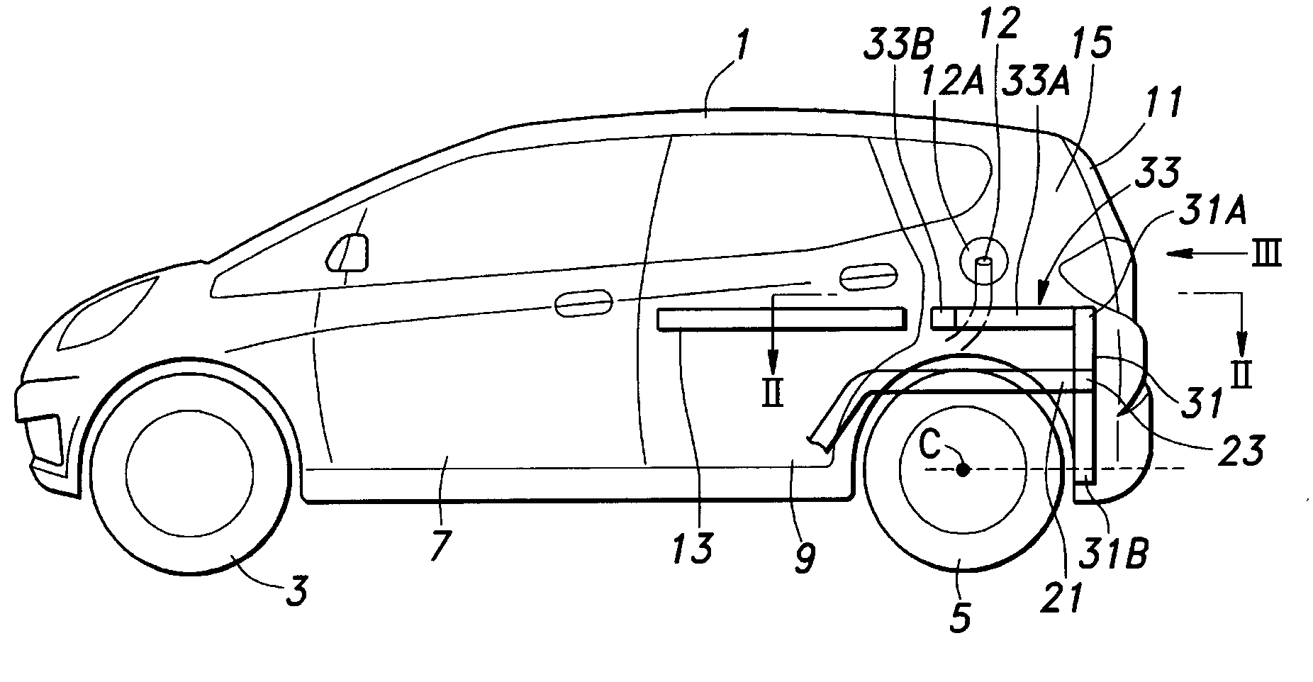 Rear vehicle body structure