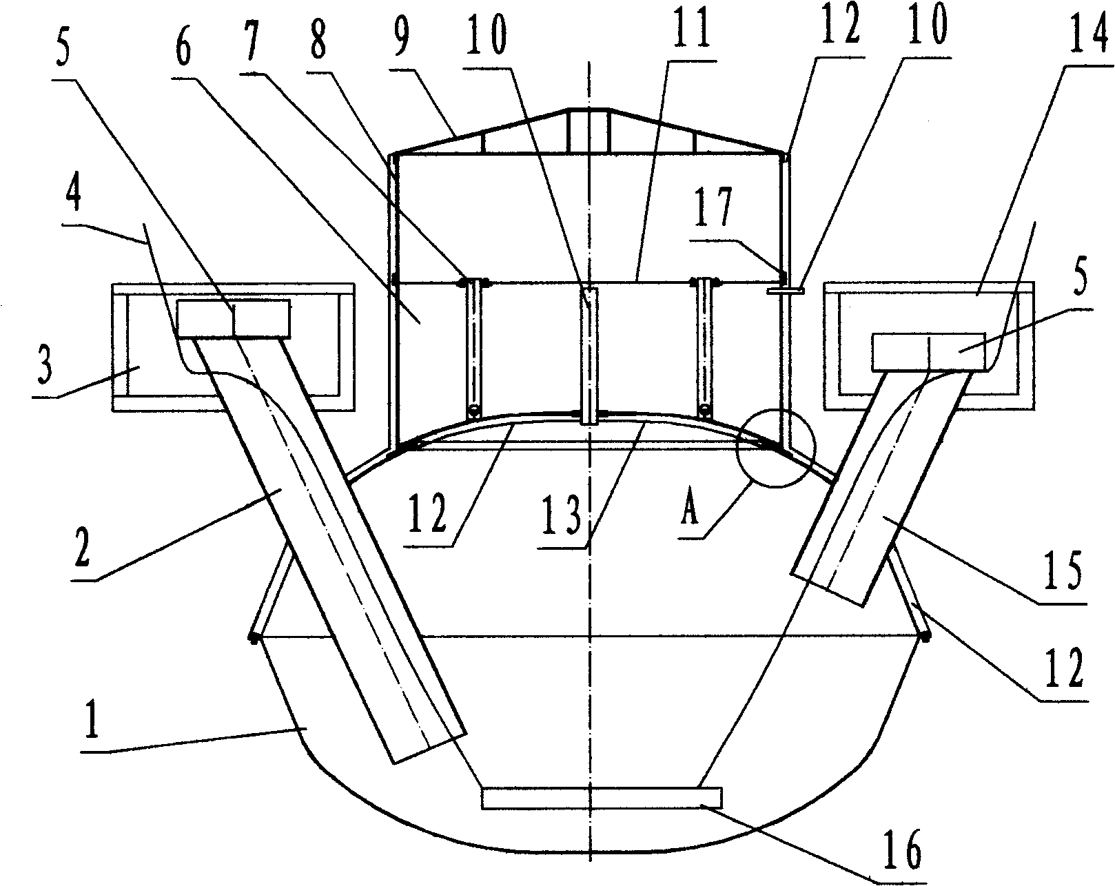 Dry and wet dual-purpose stem pressing glass reinforced plastics biomass pool, producing method and facility thereof