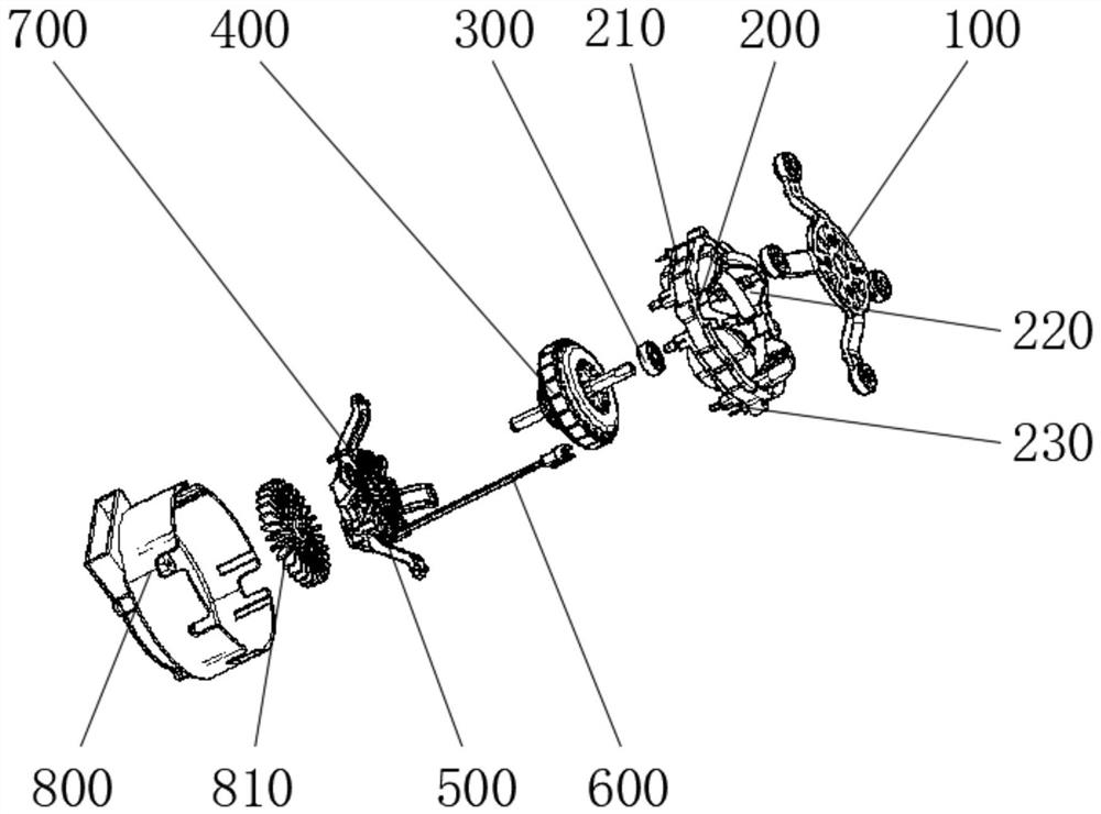 Novel flat single-phase quadrupole series excited motor
