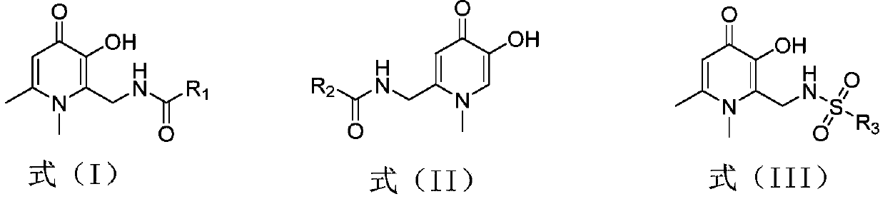 A kind of hydroxypyridone compound and its preparation method and application