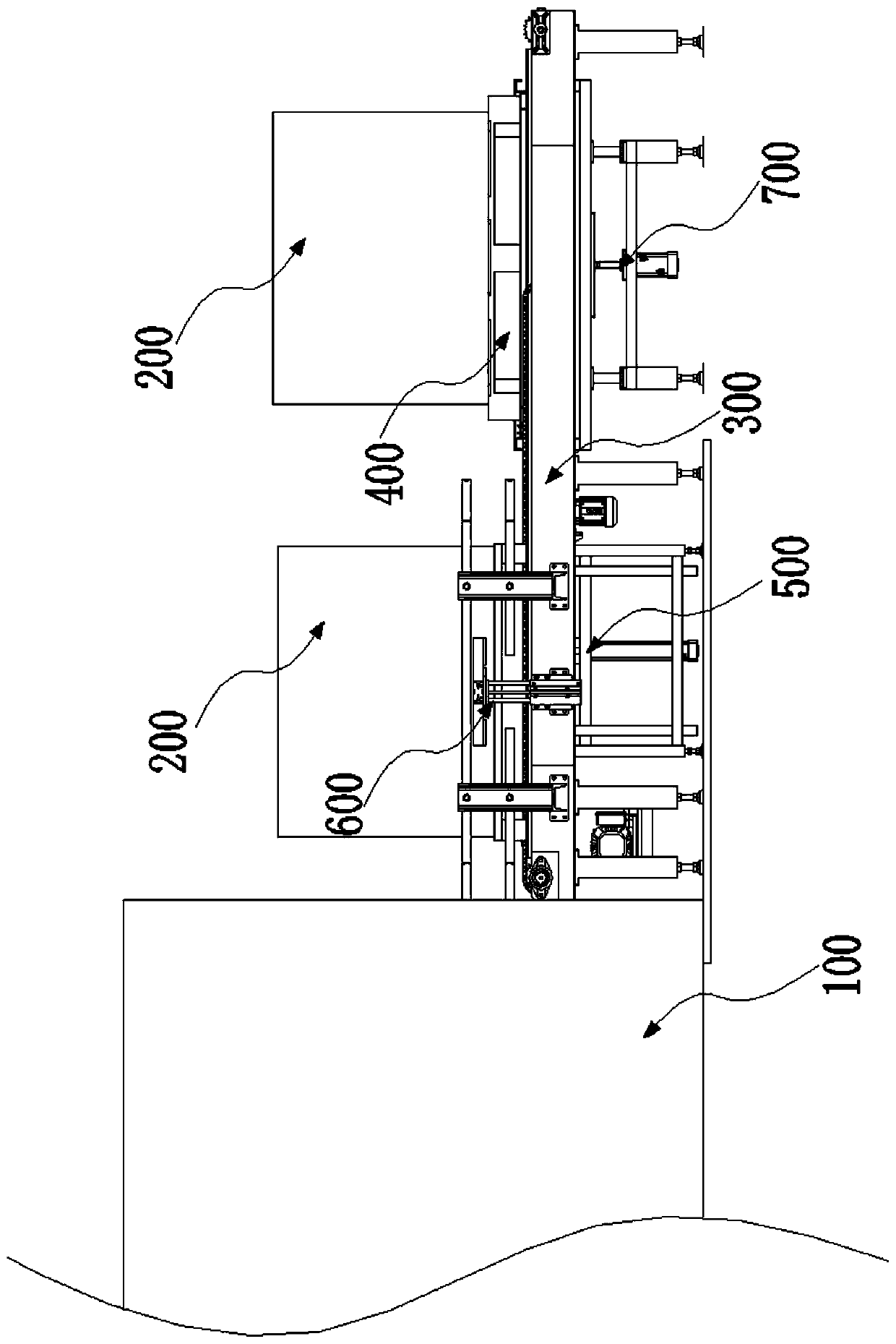 Pallet and carton stacking device and stacking method thereof
