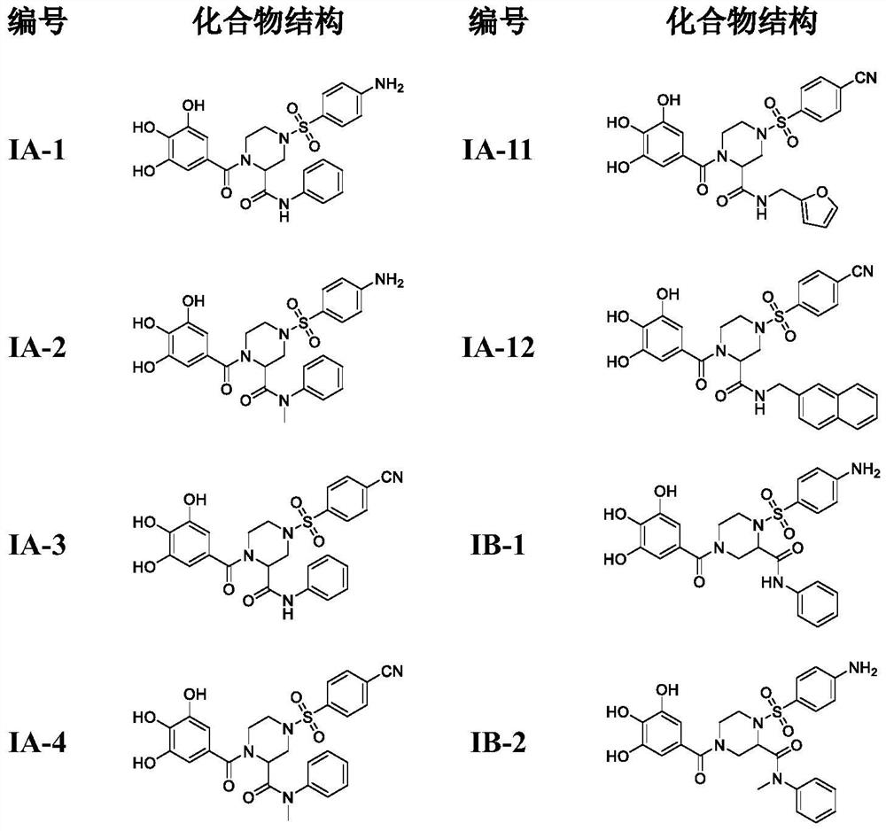 4-phenylsulfonyl-1-trihydroxybenzoylpiperazine-2-carboxamide derivative and its preparation method and application