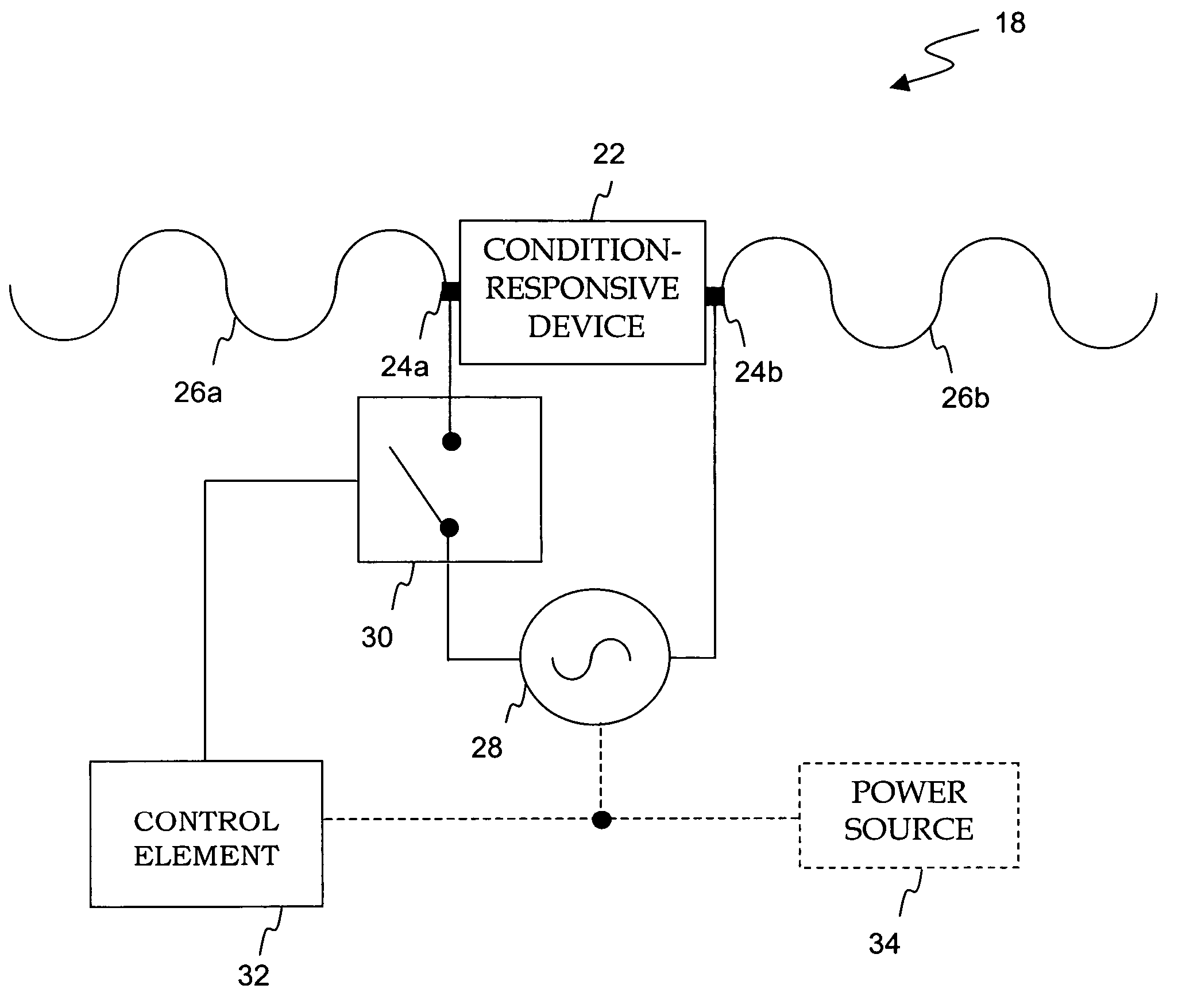 Acoustic wave device with modulation functionality