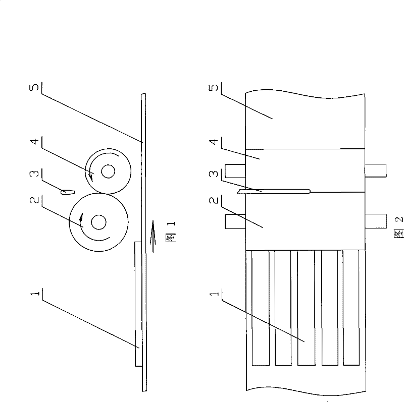 Wood grain bamboo floor preparing method