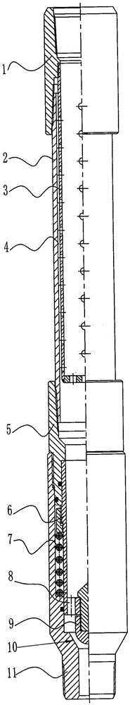 Oil casing pipe communicating device for separate-layer fracturing string