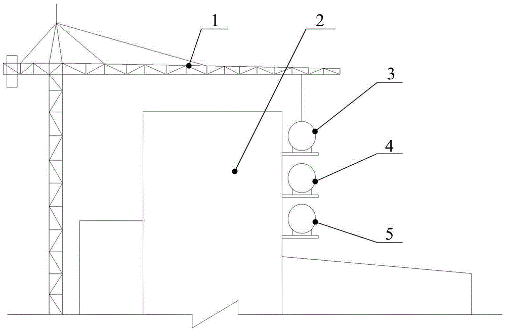 Replacement method of dust removal pipe for steelmaking workshop