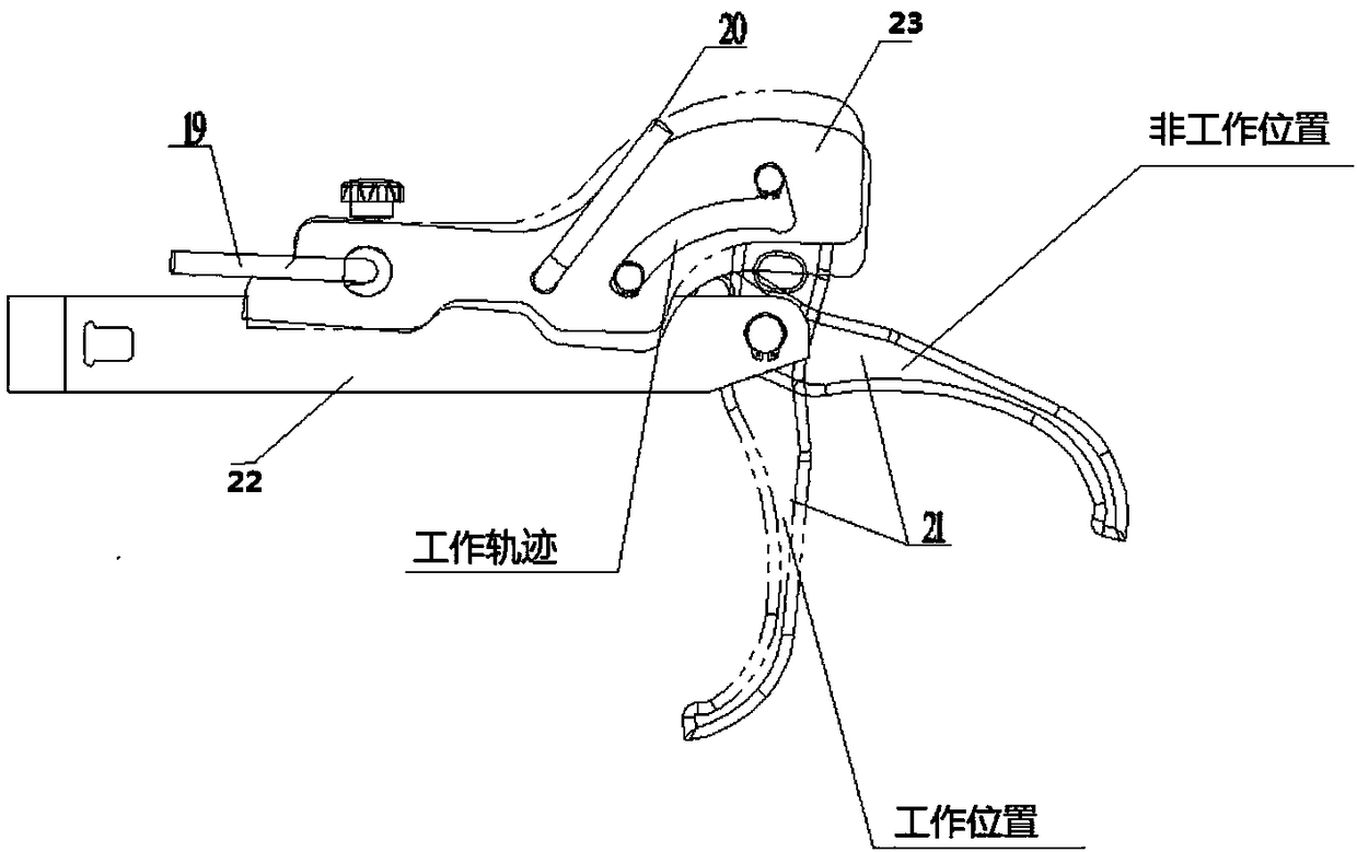 Vertical type tire dismounting device