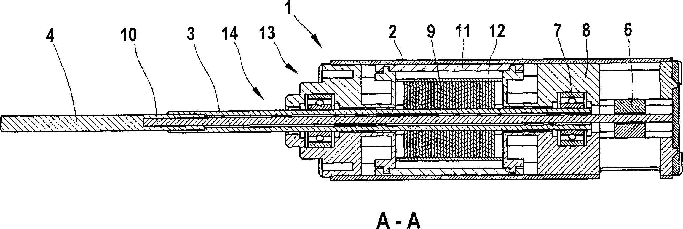 Electric drive unit for generating an oscillating displacement