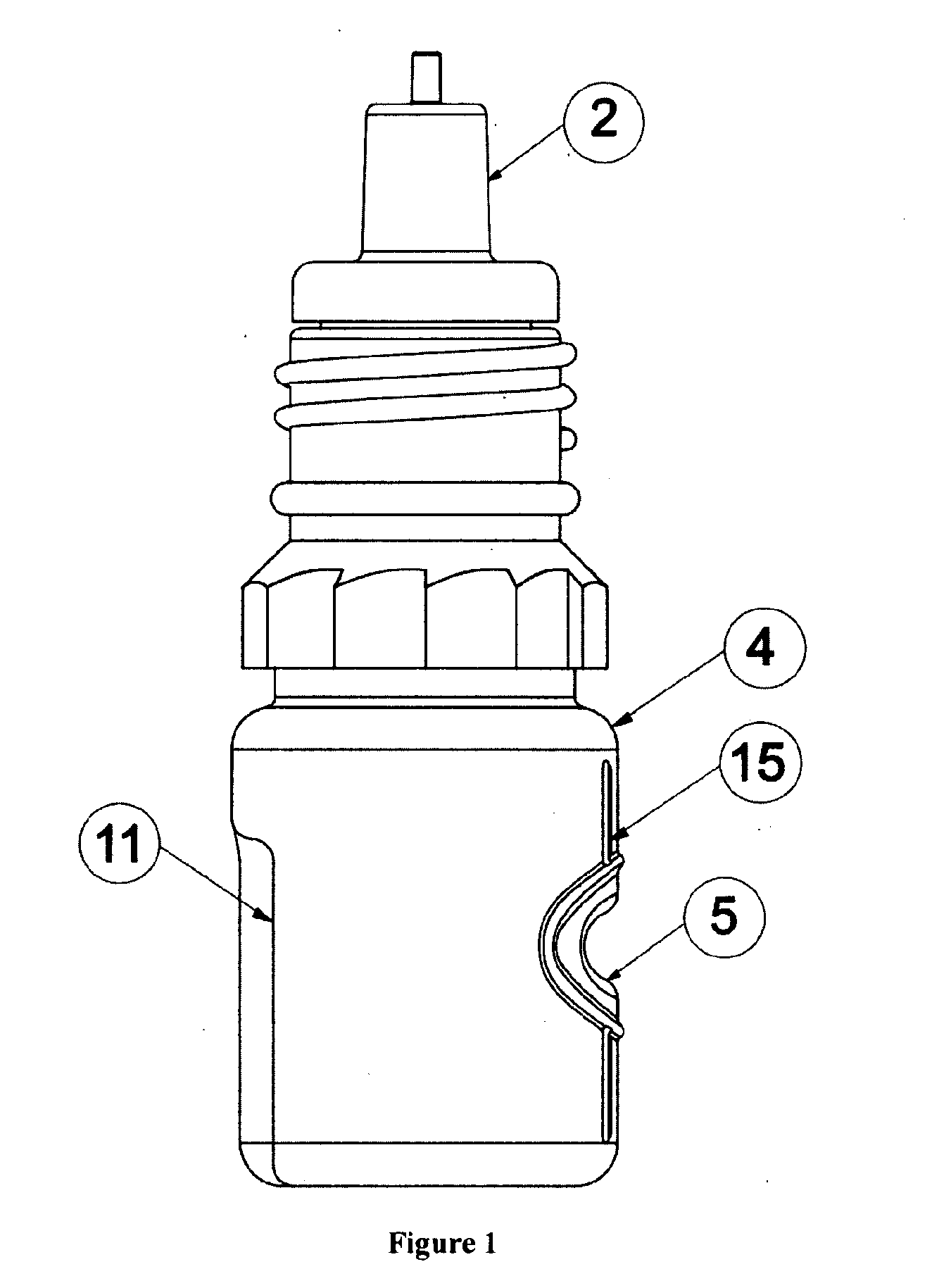 Metered drop bottle for dispensing microliter amounts of a liquid in the form of a drop