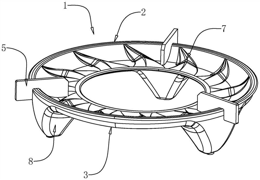 Energy-gathering and heat-insulating pot rack and production process thereof