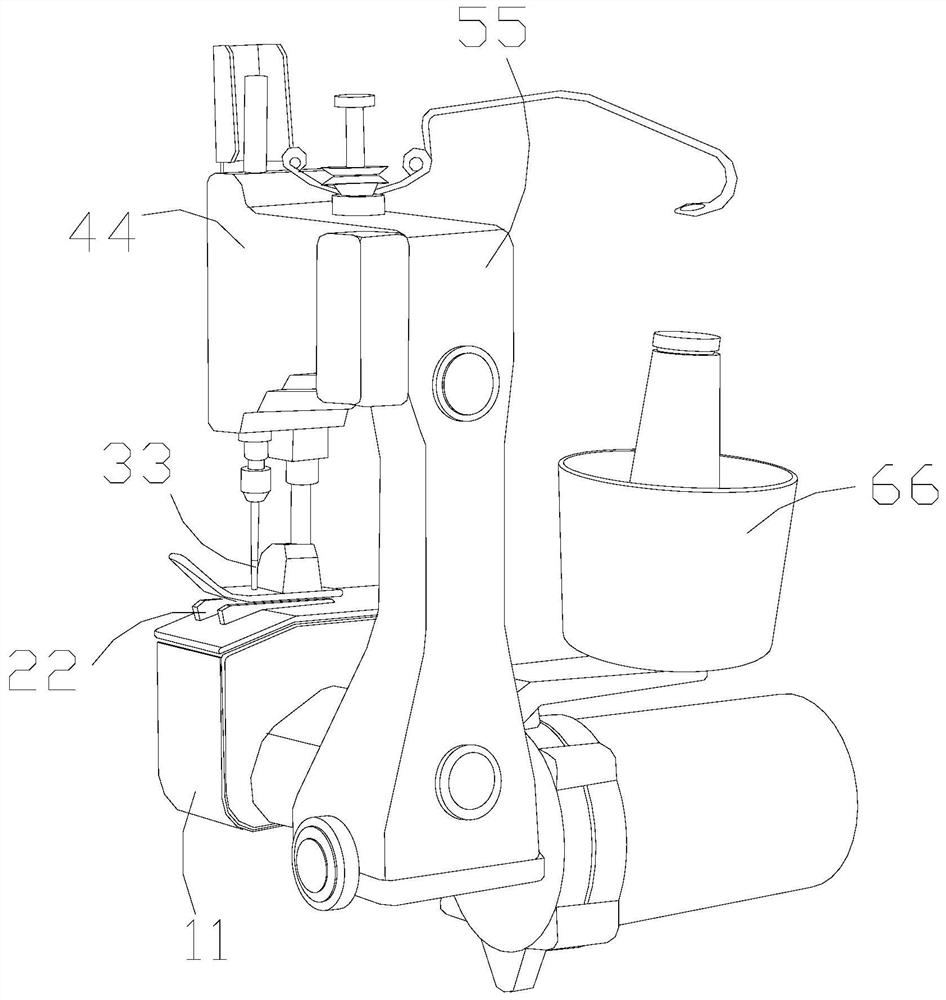 Cloth bag seal sewing machine