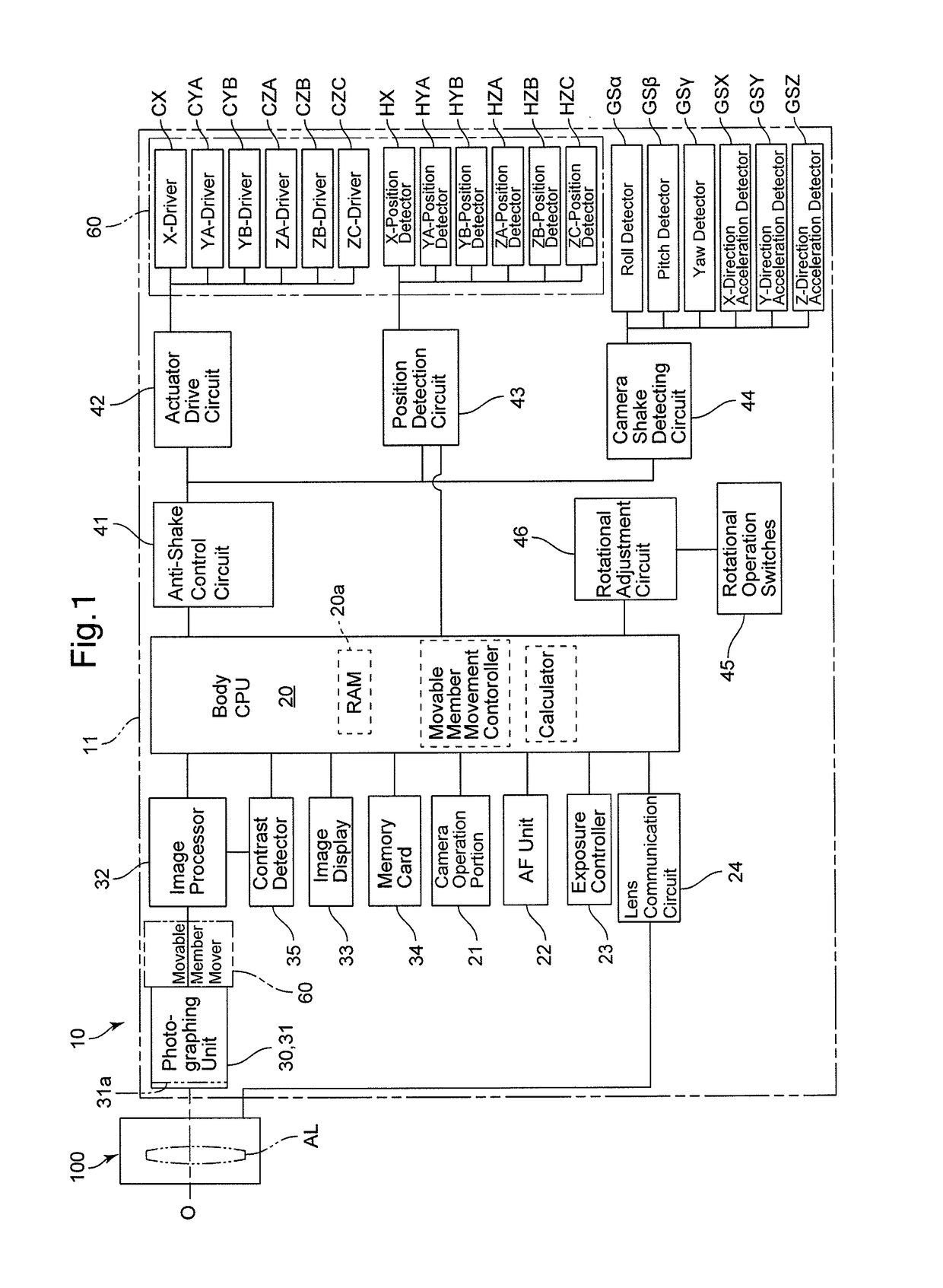 Shake-correction device and shake-correction method for photographing apparatus