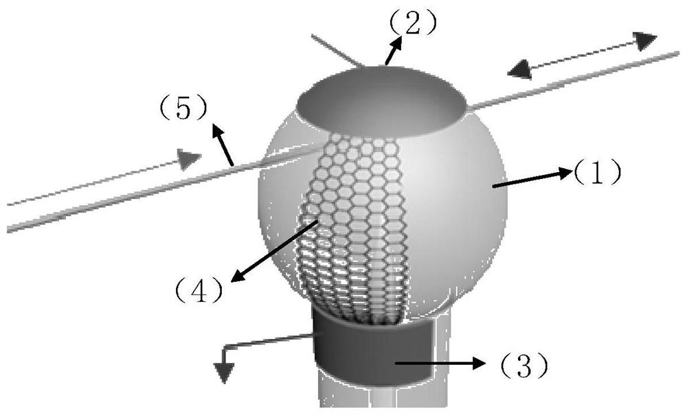 A whispering gallery microsphere cavity single-molecule gas sensor embedded in graphene