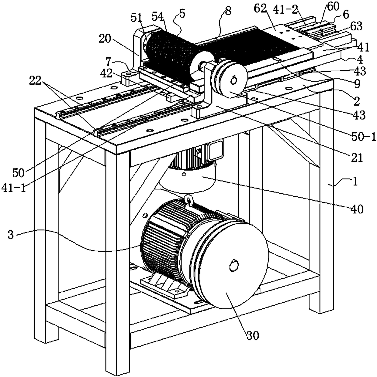 Machining device for clamping strip in glass slide box for laboratory