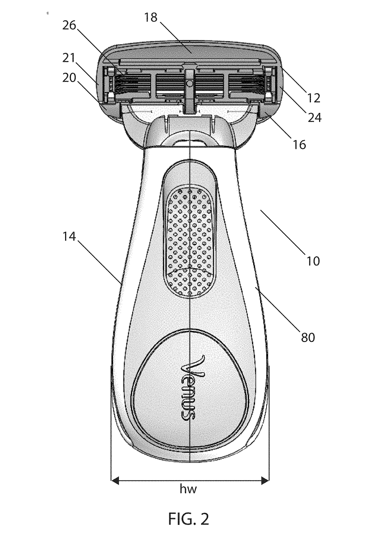 Hair removal device for pubic hair