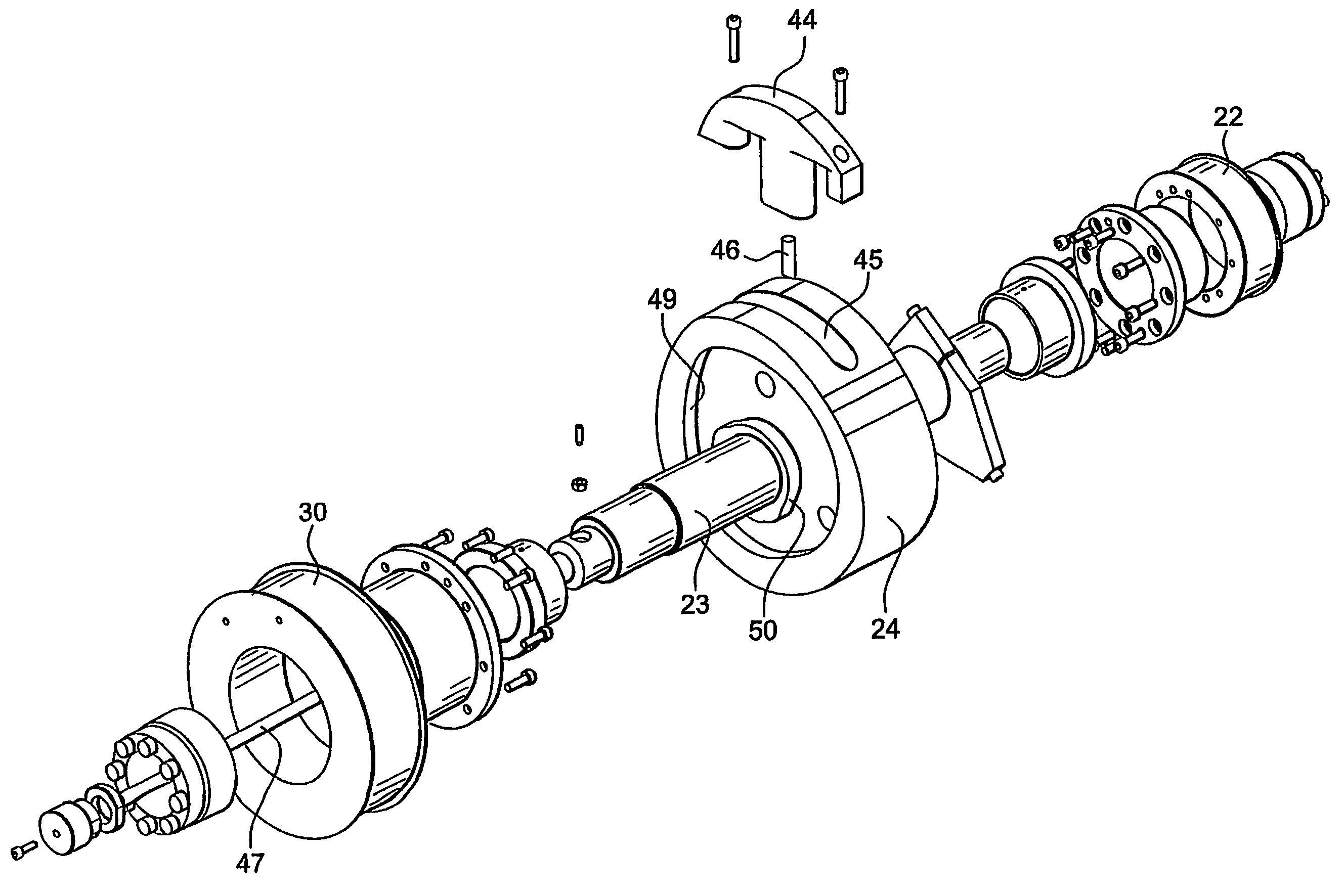 System for producing a solid product from a powdery material