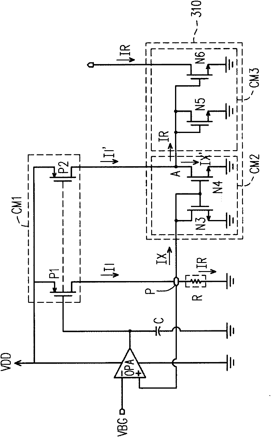 Reference current generating circuit applied to low operating voltage