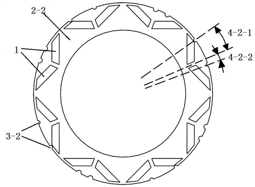 Rotor core of segmented skewed-pole motor and permanent magnet synchronous motor